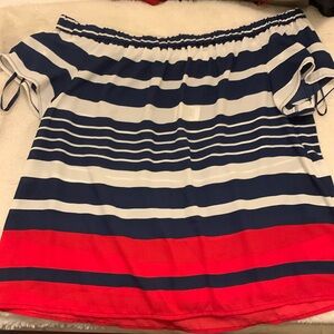 Red white and blue Michael Kors blouse size M